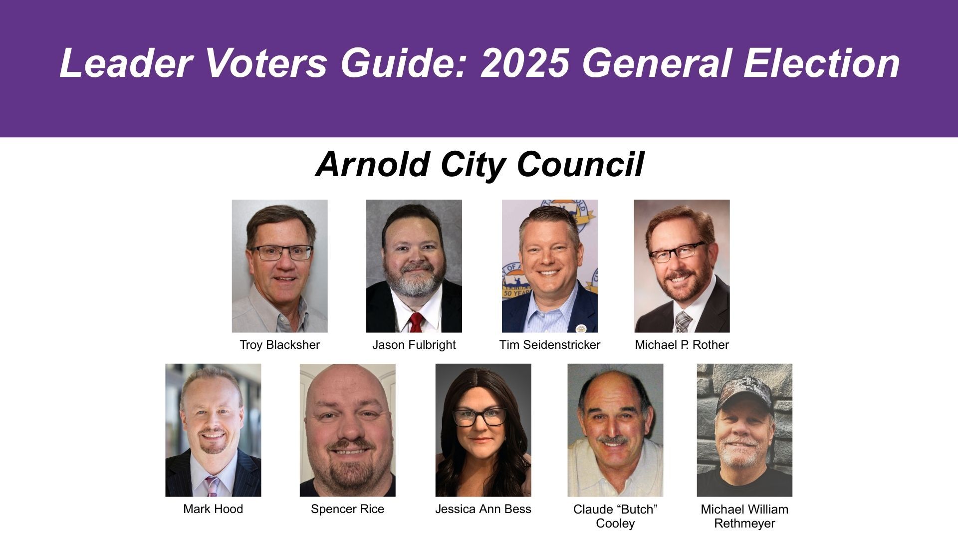 Arnold voters will see City Council races in all four wards